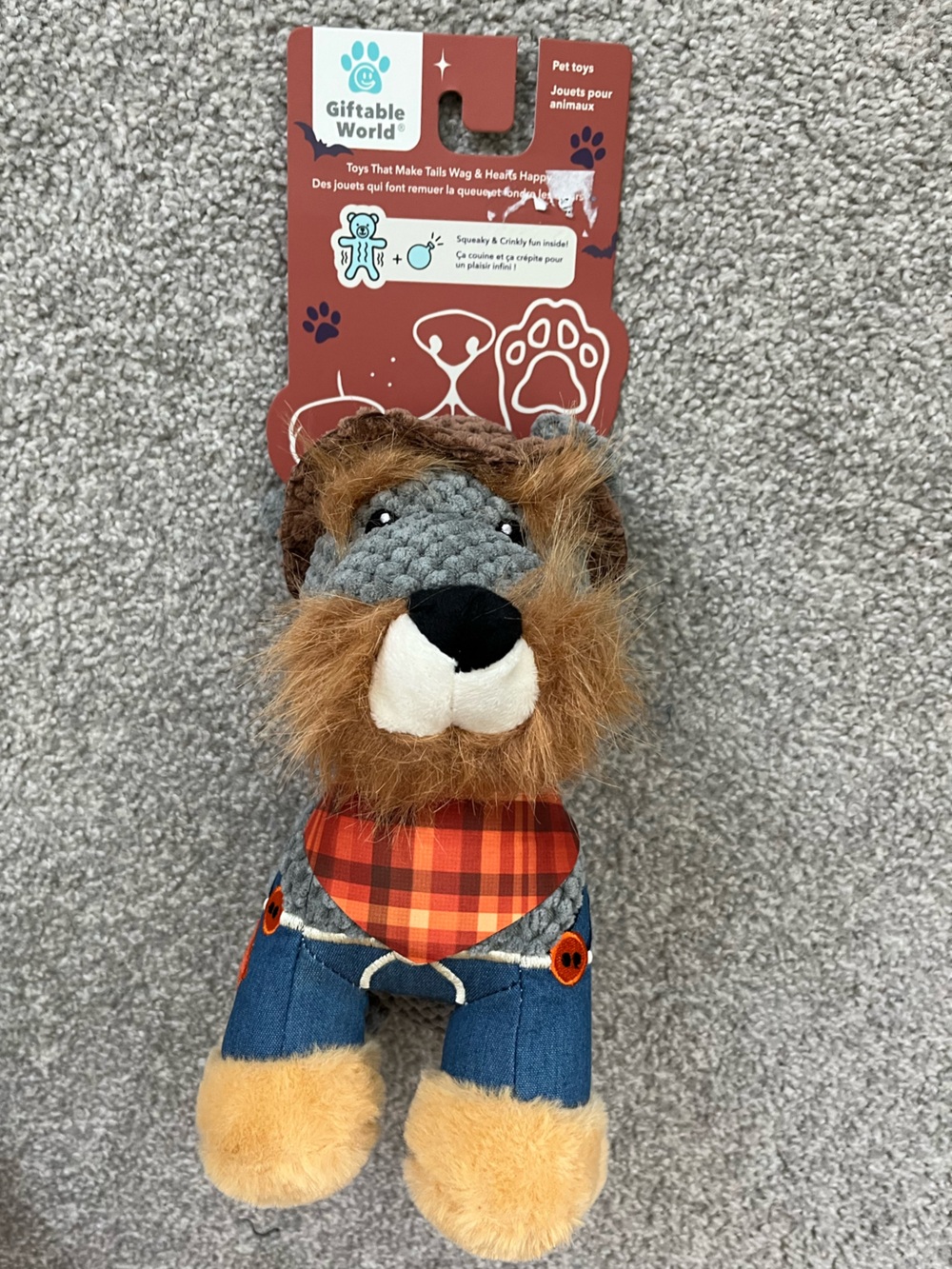 NWT Dog Toy Thanksgiving Bundle. Dog Scarecrow, Turkey Animal & Turkey “Cooked” - Picture 2 of 14
